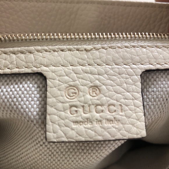 Gucci Cream Leather Shoulder Bag - Picture 7 of 16